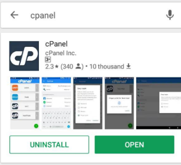 Download cPanel in android