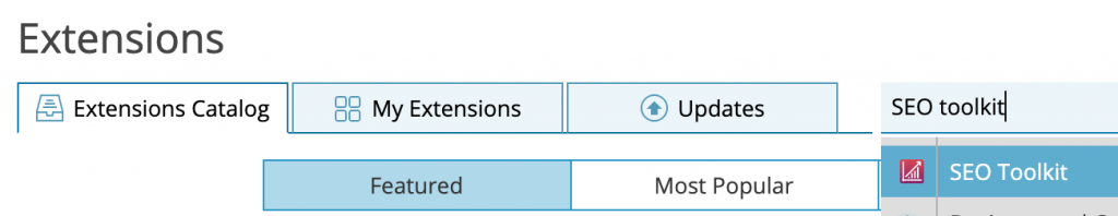 SEO toolkit personal extension in search bar