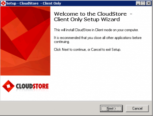 Setup-cloud-store-client-only