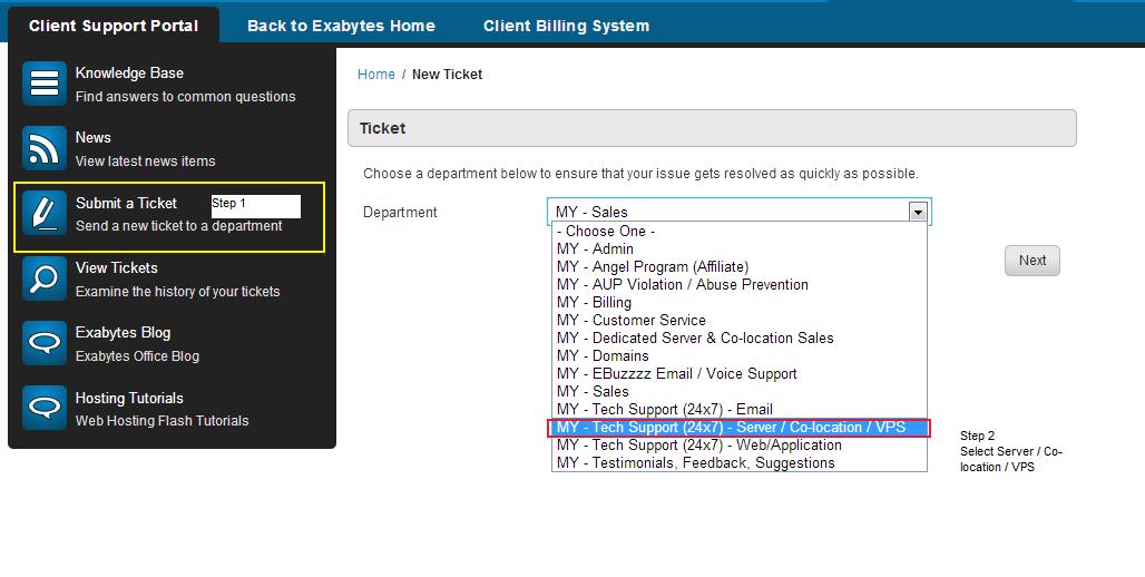 How to create Cloud Virtual Server Support Ticket - Mondoze Cloud
