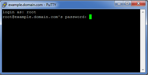 putty command prompt