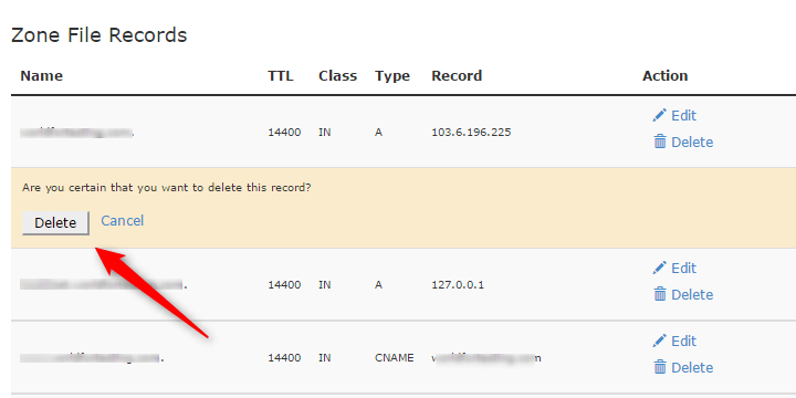 Advanced DNS Zone Editor-delete conformation