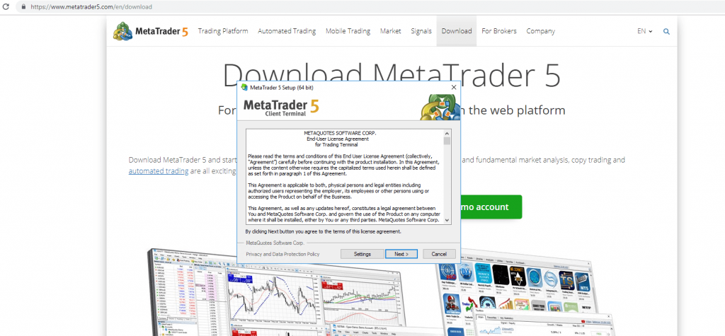 meta trader 5 terms of license