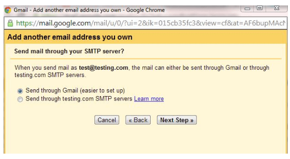 use Gmail to send email from your domain email address