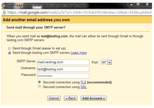 use Gmail to send email from your domain email address