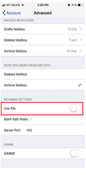 setup email account in iPhone