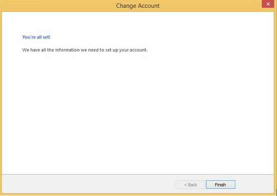 email account in Microsoft Outlook