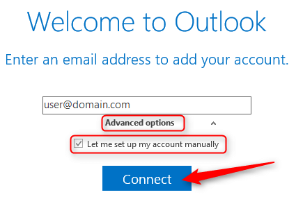 configure email outlook 2016