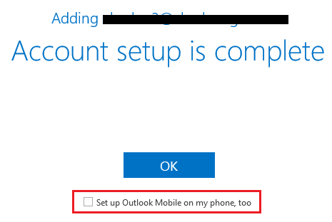 setup IMAP email account in outlook 2016